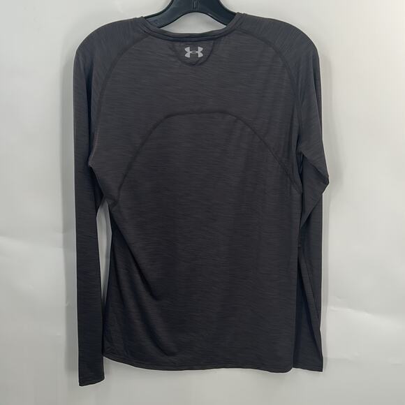 Under Armour Women's Gray Heat Gear Semi Fitted  Activewear Pullover Top Medium - Picture 6 of 14